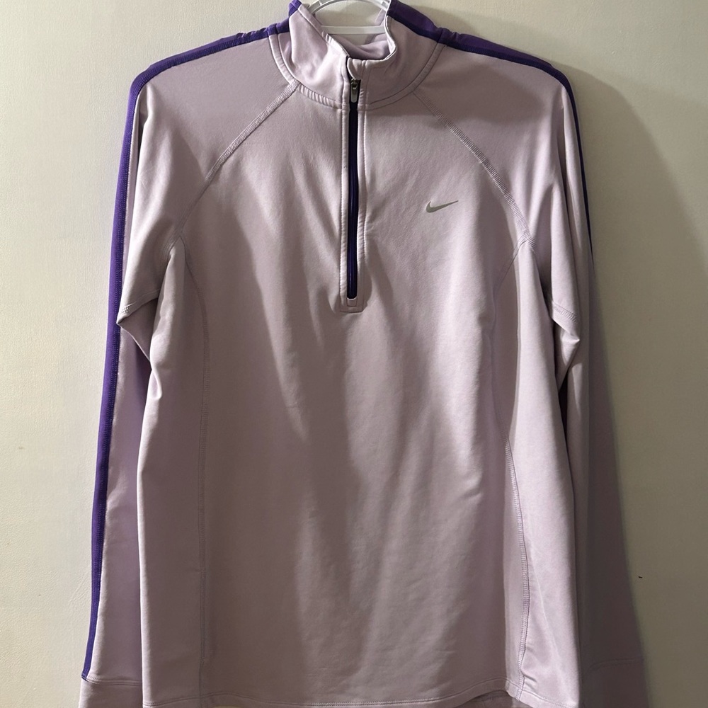Nike Dri Fit Running long sleeve purple shirt